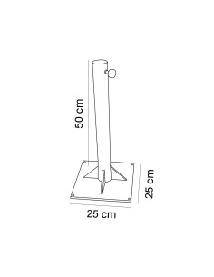 BASE PARASOL BASE245 HIERRO 2