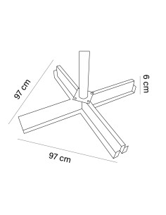 BASE PARASOL SHBC HIERRO PINTADO 2