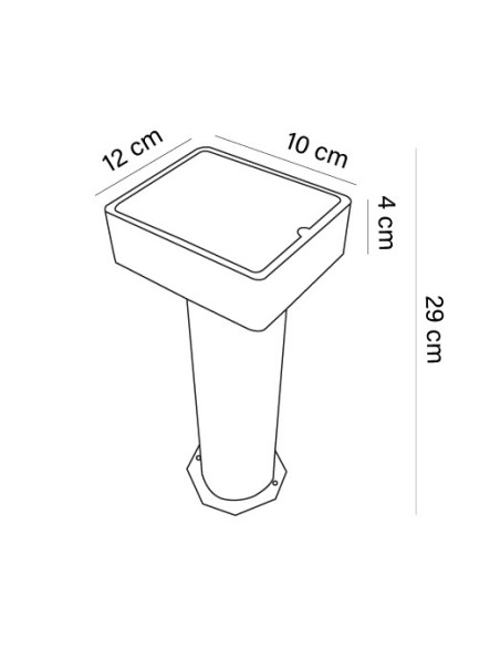 BASE PARASOL 50ET HIERRO PINTADO