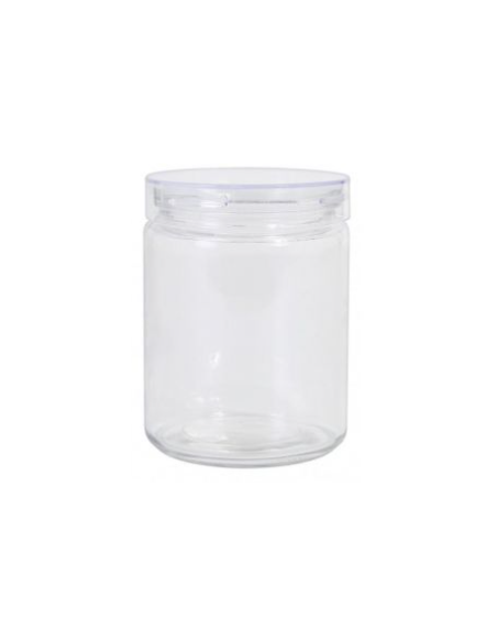 TARRO VIDRIO+TAPA ACRILICO 800 ml 10x13.5cm (24 UDS)