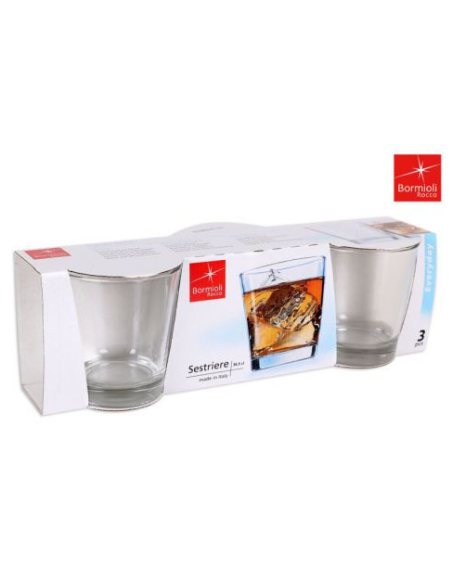 SET 3 VASOS VASO CORTO 36 CL. 100 MM SESTRIERE (15 UDS)