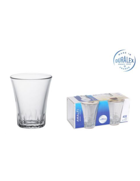 SET 4 VASOS TRANSPARENTE 7cl AMALFI (48 UDS)