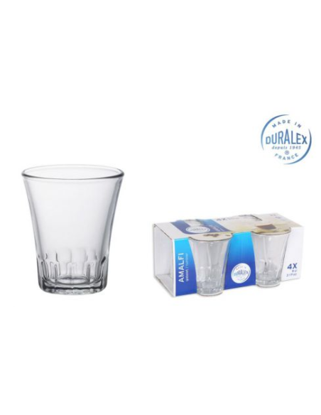 SET 4 VASOS TRANSPARENTE 9cl AMALFI (48 UDS)