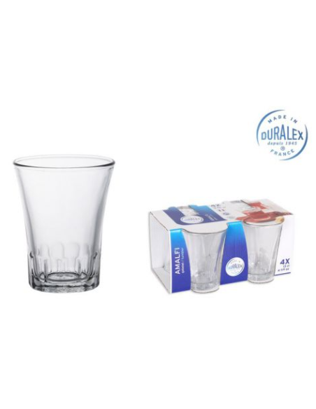 SET 4 VASOS TRANSPARENTE 13cl AMALFI (48 UDS)