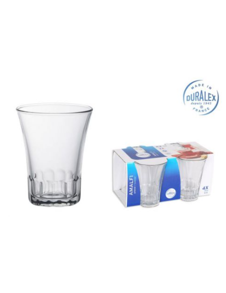 SET 4 VASOS TRANSPARENTE 17cl AMALFI (48 UDS)