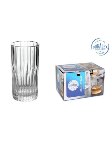 SET 6 VASOS TRANSPARENTE 30.5cl MANHATTAN (48 UDS)