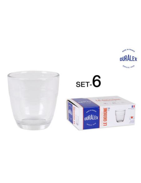 1015ABSET 6 VASOS TRANSPARENTE 90ccGIGOGNE (72 UDS)