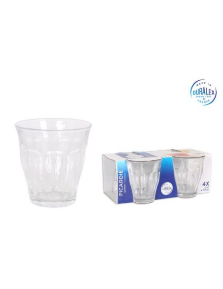 SET 4 VASOS TRANSPARENTE 130cc PICARDIE (48 UDS)