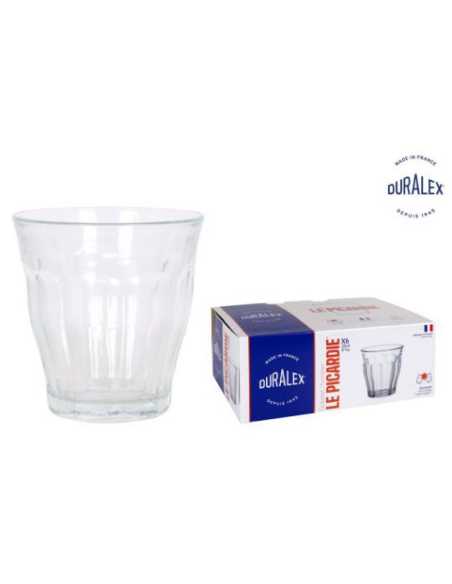 SET 6 VASOS TRANSPARENTE 25cl PICARDIE (72 UDS)