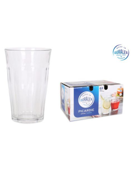 SET 6 VASOS TRANSPARENTE 50cl PICARDIE (24 UDS)