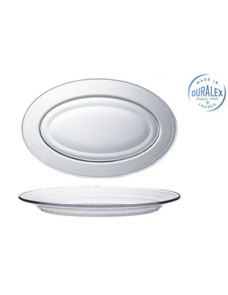 FUENTE OVAL TRANSP. 31cm LYS (18 UDS)