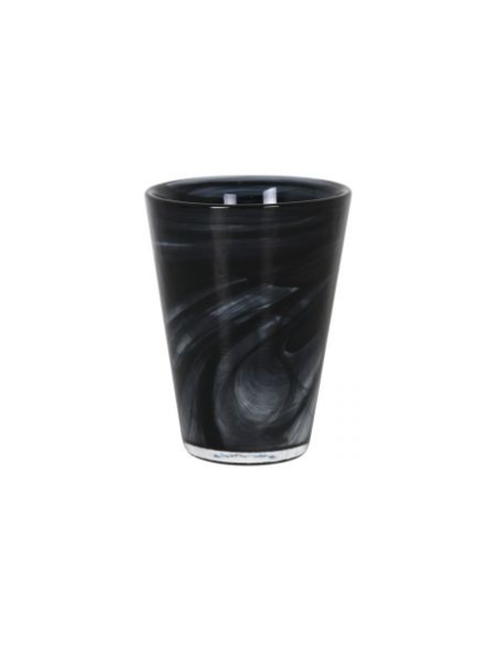 VASO REFRESCO SIRTAKY NEGRO 31cl 9.2x12.5cm (12 UDS)