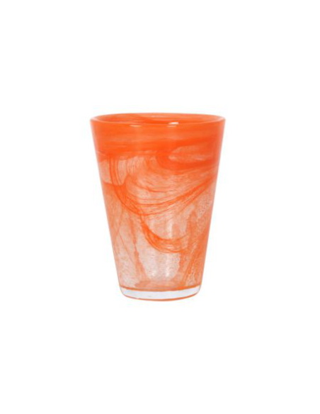 VASO REFRESCO SIRTAKY NARANJA 31cl 9.2x12.5cm (12 UDS)