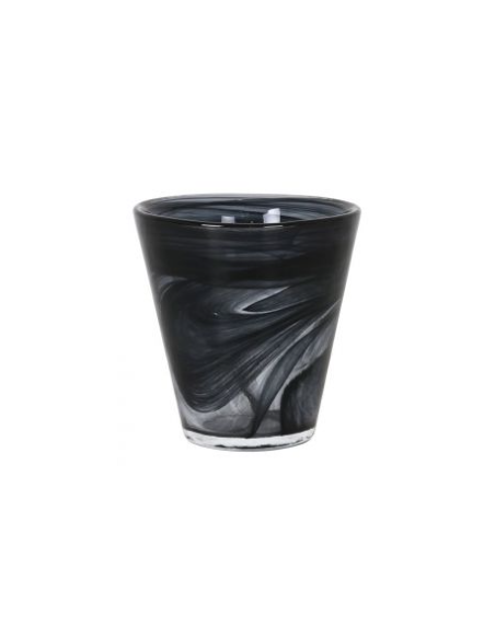 VASO AGUA SIRTAKY NEGRO 28cl 9.5x10cm (12 UDS)