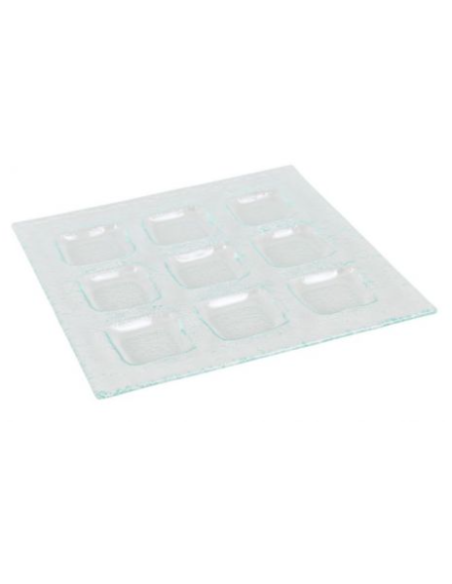 PLATO 9 COMPARTIMENTOS BAECULA 25x25x1.5cm4mm (6 UDS)