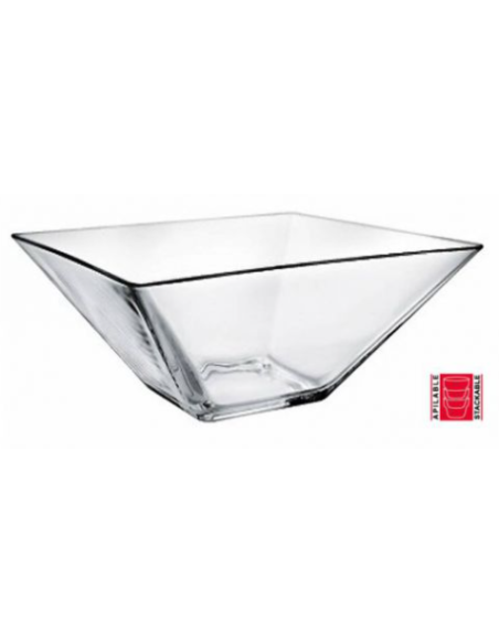 14000340 ENSALADERA APILABLE 25x25x10.5cm MOD (4 UDS)