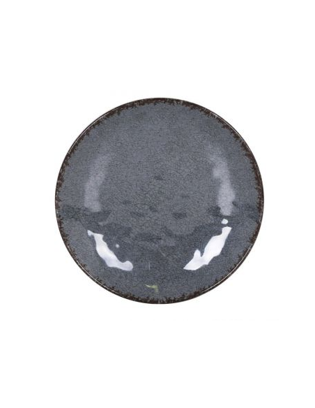 36 PLATO LLANO GRIS GUAYABA 25.5x4cm (12 UDS)