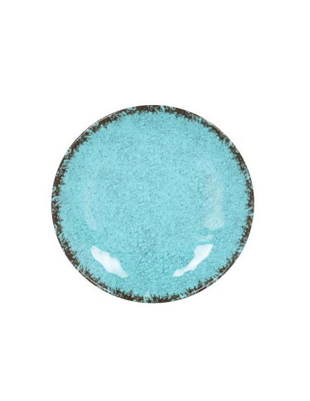 48 PLATO POSTRE AZUL GUAYABA 21.5x3cm (12 UDS)