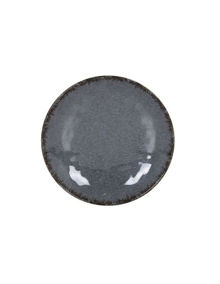 48 PLATO POSTRE GRIS GUAYABA 21.5x3cm (12 UDS)