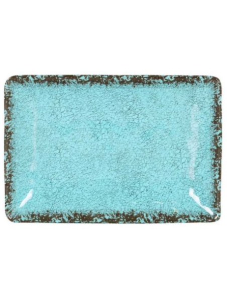 24 BANDEJA RECT. AZUL GUAYABA 30x21x3.5cm (6 UDS)