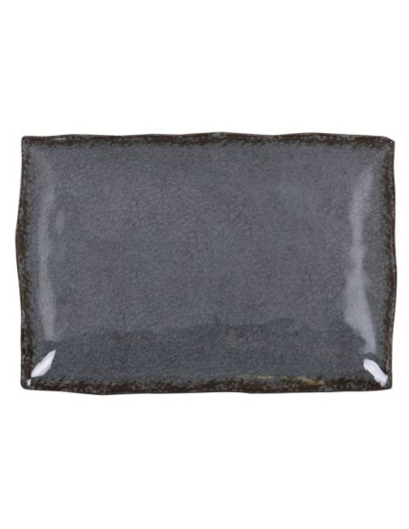 24 BANDEJA RECT. GRIS GUAYABA 30x21x3.5cm (6 UDS)