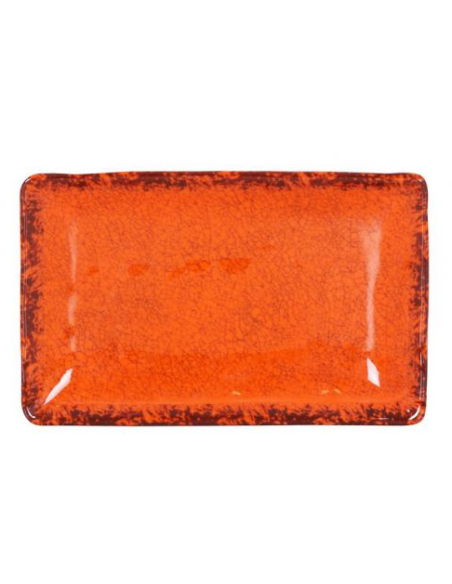 48 BANDEJA RECT. NARANJA GUAYABA 21.5x13.5.x3 (12 UDS)