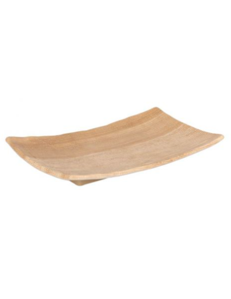 36 BANDEJA RECTANGULAR BANANA 33x18x4cm (6 UDS)