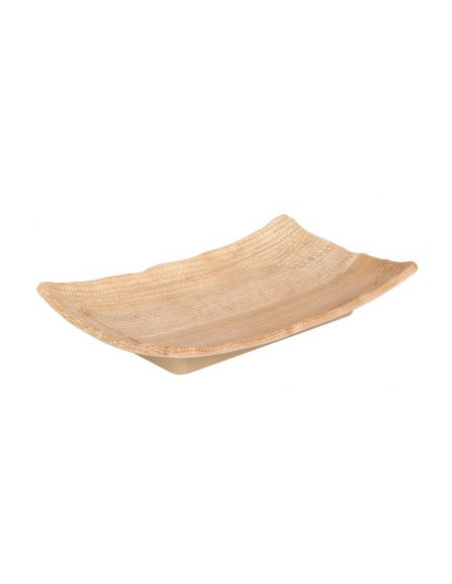 72 BANDEJA RECTANGULAR BANANA 24x14x4cm (6 UDS)