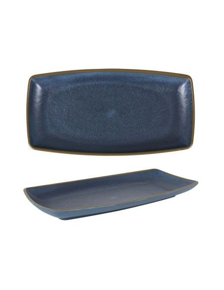 36 BANDEJA RECT.AXARQUIA AZUL 33x17x3cm (12 UDS)
