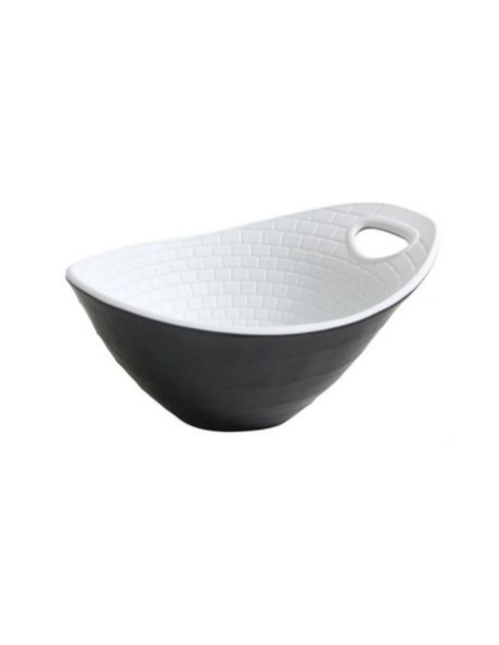 ZZ23 BOWL PERPIGNAN 21.5x17.5x10cm NEGROBLANCO (6 UDS)