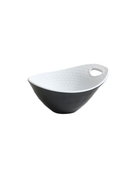 SET 2 BOWLS PERPIGNAN 12x10x6cm NEGROBLANCO (12 UDS)