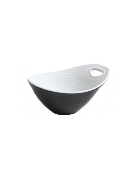 BOWL PERPIGNAN 12x10x6cm NEGROBLANCO (24 UDS)