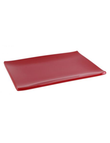 ZZ23 BANDEJA RECT. CRIOLLO 29.5x20.5x2.5 cm ROJO (12 UDS)