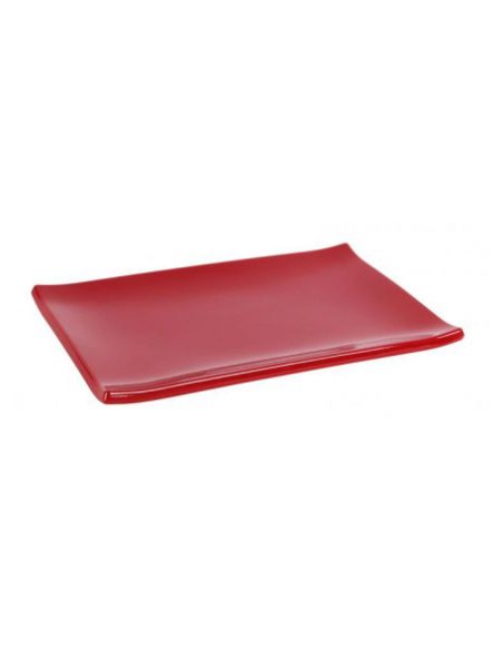ZZ23 BANDEJA RECT. CRIOLLO 24.5x15.5x2 cm ROJO (12 UDS)