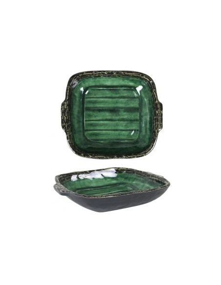 12 BANDEJA CUADRADA ISORA 25x22x5cm (6 UDS)