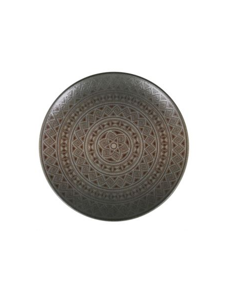 PLATO LLANO GOURMET DAMASQUINO 25x2.5cm (12 UDS)