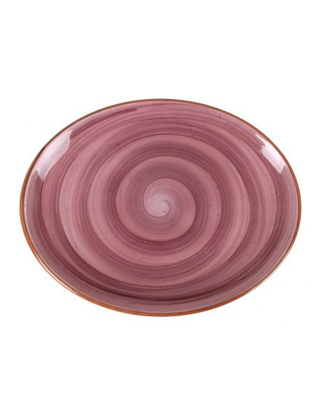 BANDEJA OVAL PURPLE 31x24x2.5cm (6 UDS)