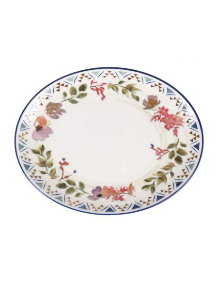 BANDEJA OVAL SPRING 31x24x2.5cm (6 UDS)