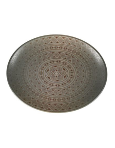 BANDEJA OVAL DAMASQUINO 31x24x2.5cm (6 UDS)