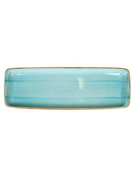 BANDEJA RECTANGULAR MOOVE AQUA 48x15cm (6 UDS)