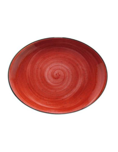 BANDEJA OVAL 31X24 CM PASSION RED (6 UDS)