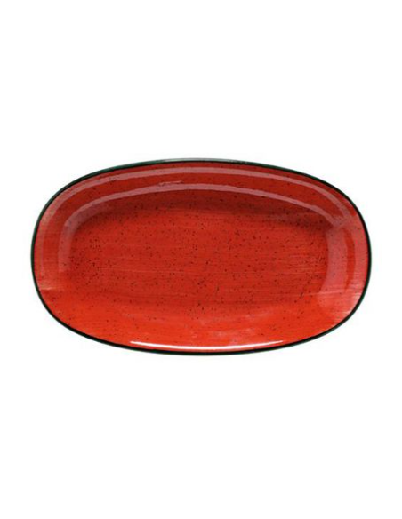 FUENTE OVAL 24X14.2CM PASSION RED (12 UDS)