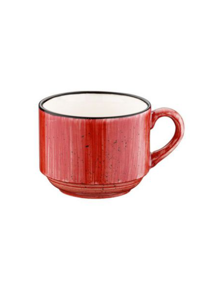 TAZA CAPUCCINO 18CL PASSION GOURMET RED (6 UDS)