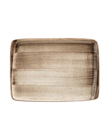 BANDEJA RECTANGULAR 36 X25 CM TERRAIN MO (6 UDS)