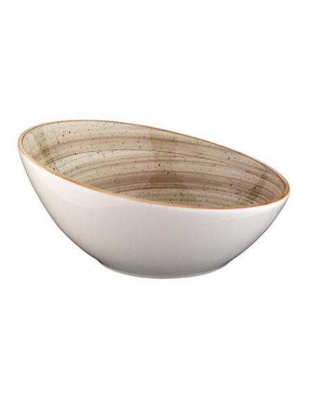 BOWL 18CM. 40CL TERRAIN BROWN (6 UDS)