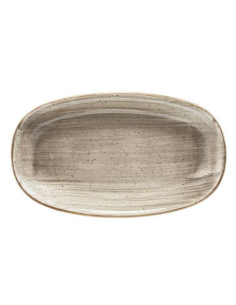 FUENTE OVAL 34X19.5CM TERRAIN BROWN (6 UDS)