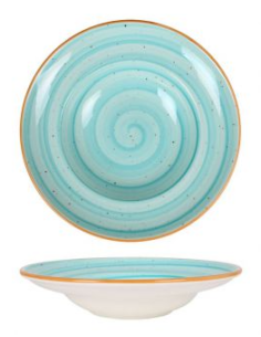 PLATO PASTA 27CM AQUA BLUE (6 UDS)