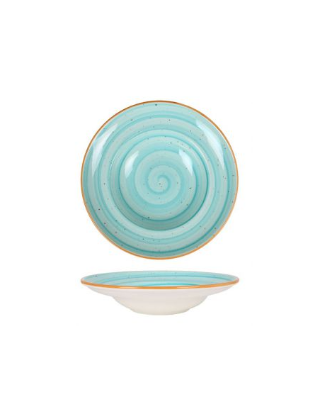 PLATO PASTA 27CM AQUA BLUE (6 UDS)