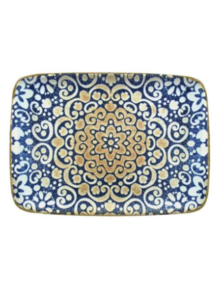 BANDEJA RECTANGULAR ALHAMBRA 23x16 cm (12 UDS)