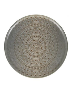 PLATO PRESENTACION GOURMET DAMASQUINO 32x2cm (6 UDS)